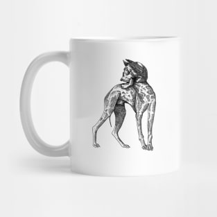 skull dog Mug